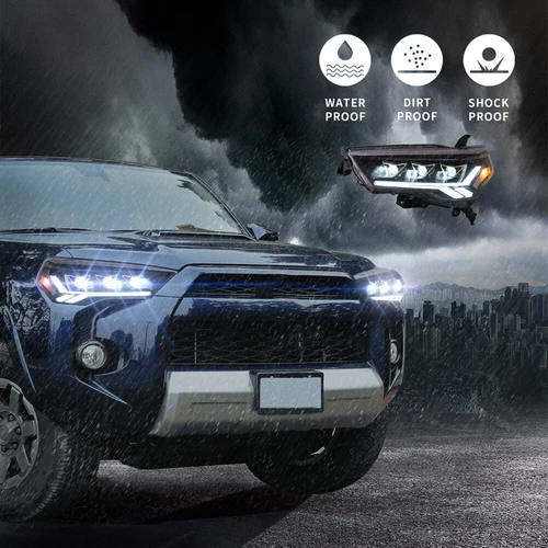 VLAND LED Reflector Head Lights Clear For 2014-2023 Toyota 4Runner W/Sequential - Bild 9 von 13