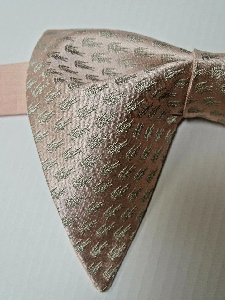 Pajarita hecha a mano rubor rosa claro estilo vintage años 70 graduación boda diseñador regalo Foto 2 de 3