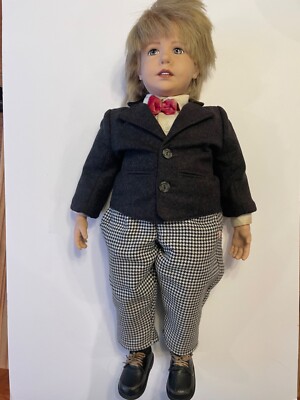 Sigikid Boy Doll Signed Gabrielle #52 245/750 Vintage Original Germany Sigikid