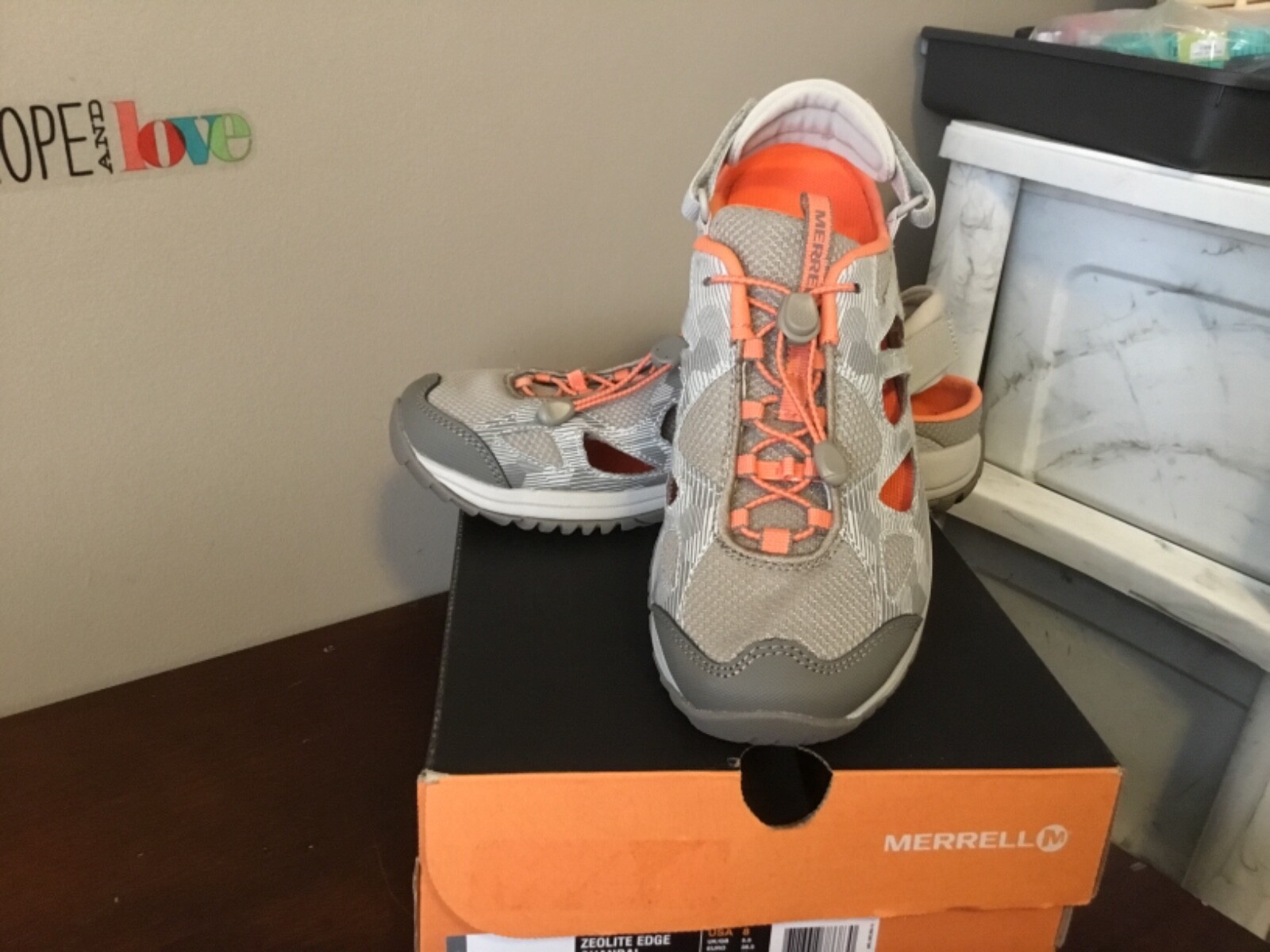 SANDALI DONNA MERRELL alluminio corallo J343965C TAGLIA 8 (CON73)