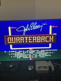 John Elway's Quarterback Nintendo NES - Cart And Sleeve Tested