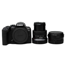Image of Canon R10 Mirrorless Digital Camera + RF-S 18-45mm STM Lens + EF-EOS R Adapter