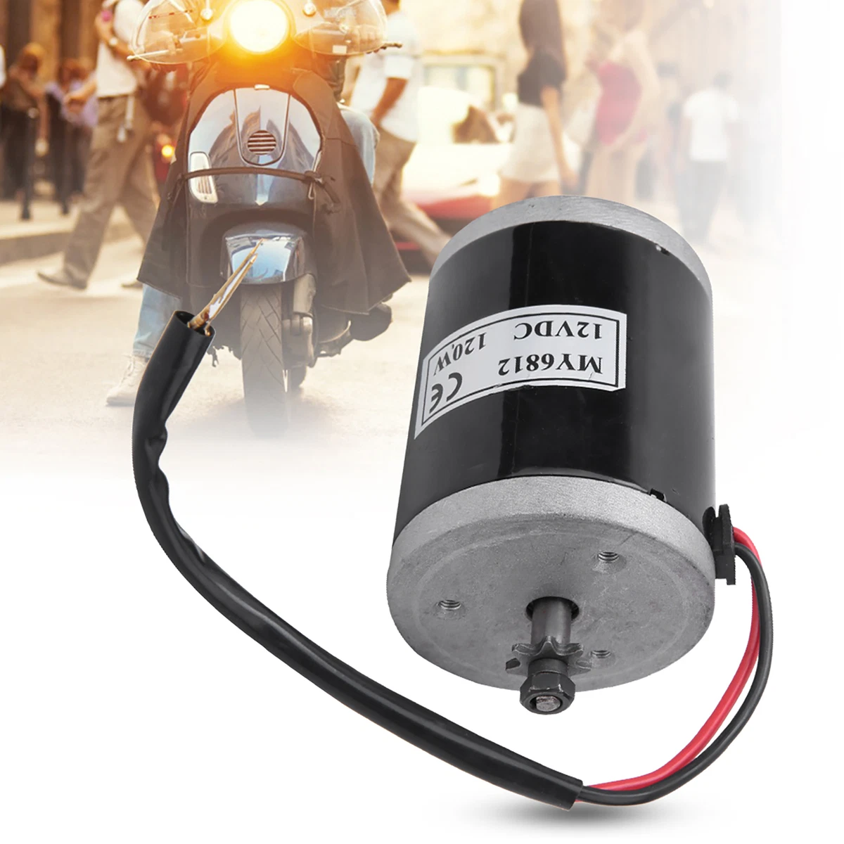 Pulley for small clearance electric motor