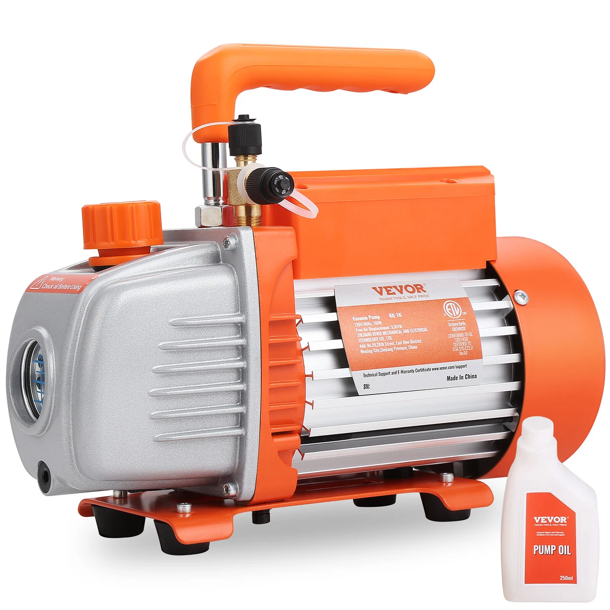 VEVOR 3.5CFM Vacuum Pump 150W HVAC Rotary Vane Air Conditioning Vacuum Pump  840281575190 | eBay