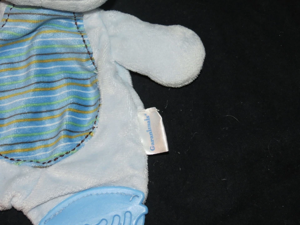 Manta de seguridad Garanimals Wal-Mart azul cachorro perro 10" mordedor Lovey juguete Foto 3 de 4