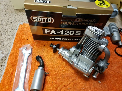Saito Engine - Saito FA-120S Hemi-Head four stroke - 120 S - NIB - Picture 2 of 16