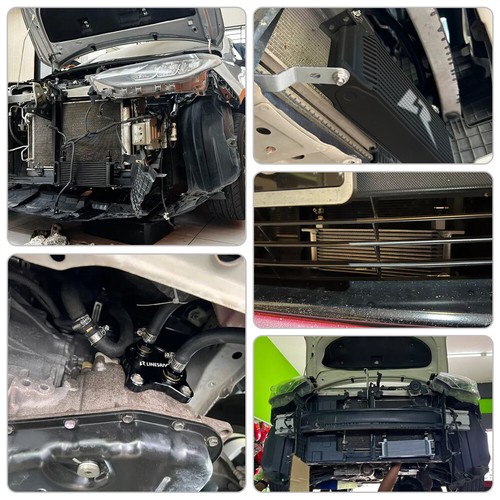 14 Rows AN8 Oil Cooler With Adaptor Kit For Toyota Vios NCP150 NCP151 Yaris 2NR - Picture 11 of 11