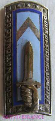 IN7940 - ABZEICHEN Ecole Nationale des Sous Officiers d Active, Emaille