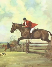 Hunter "Fox Hunt" Horse - 1951 Vintage illustration by Wesley Dennis