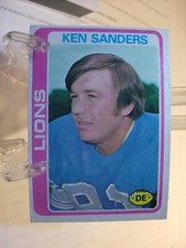 1978 Topps Football Card   #222 Ken Sanders RC    (81446)