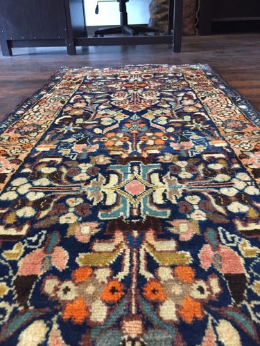 Antique Hand Knotted Vintage Rug Runner Traditional Vegetable Dye 2'6x9'2,26476 - Picture 6 of 12