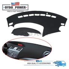 Black Leather Car Dashboard Cover Dash Protector Pad Mat for Mazda 3 2010-2013