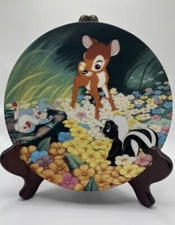 Vintage Knowles/Disney Bambi Collectors Plate Bambi"s New Friends 1991