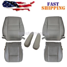 2000-2004 For Toyota Tundra Front Bottom & Top Seat Cover & Armrest Cover Gray