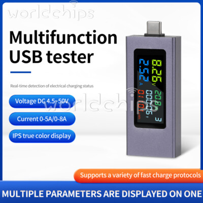 Type-C USB Tester DC Digital Voltmeter Current Indicator ﻿Meter Ammeter Detector