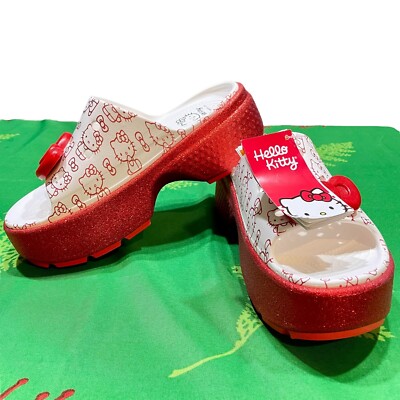 Crocs X Hello Kitty Stomp Slide Women Sz 10 50th Ann. edition NEW