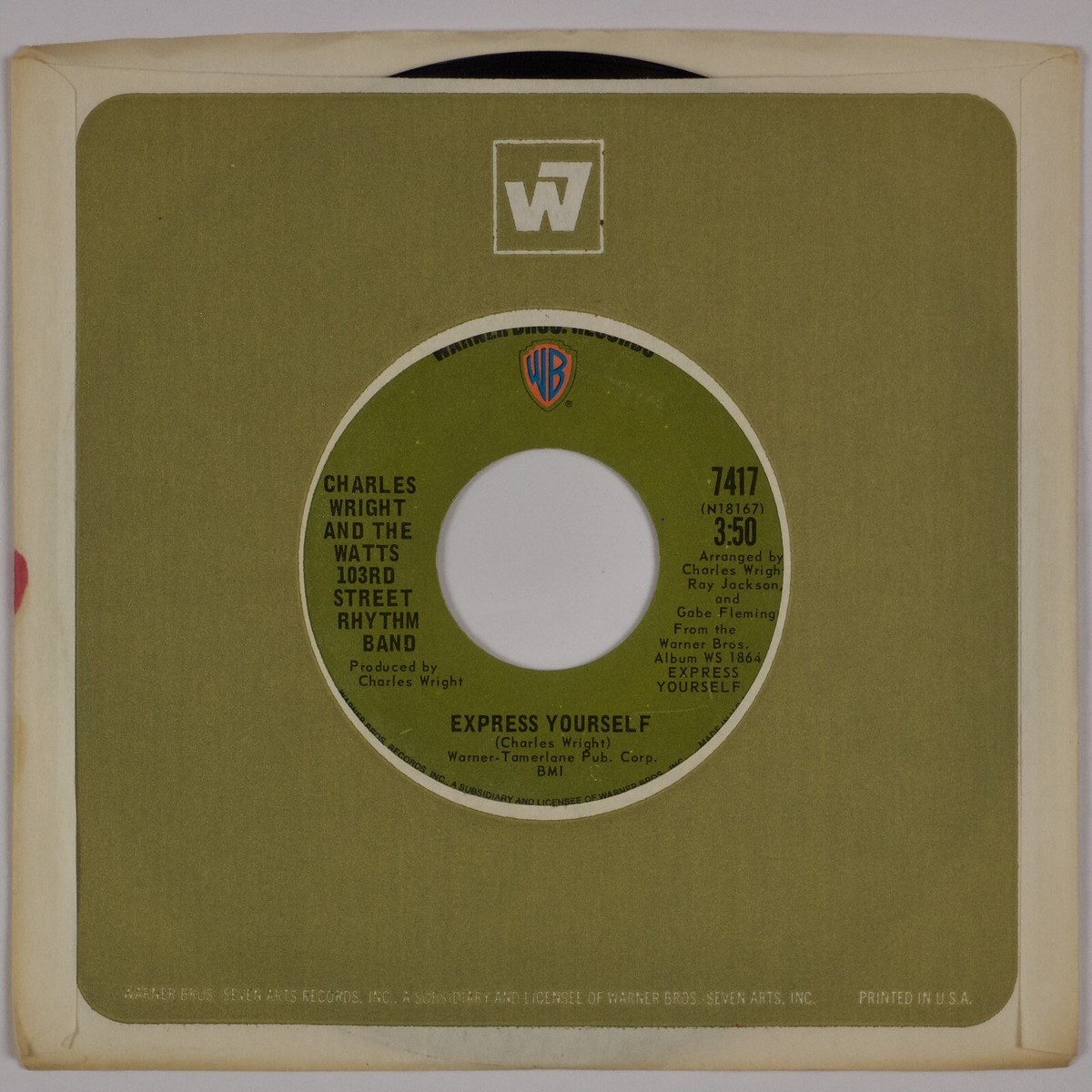 CHARLES WRIGHT & 103rd STREET RHYTHM BAND: Express Yourself US