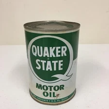 Vintage Quaker State Motor Oil 32 fl oz Can
