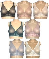 VICTORIA'S SECRET LUXE LINGERIE UNLINED MESH FULL COVERAGE PLUNGE BRA NWT