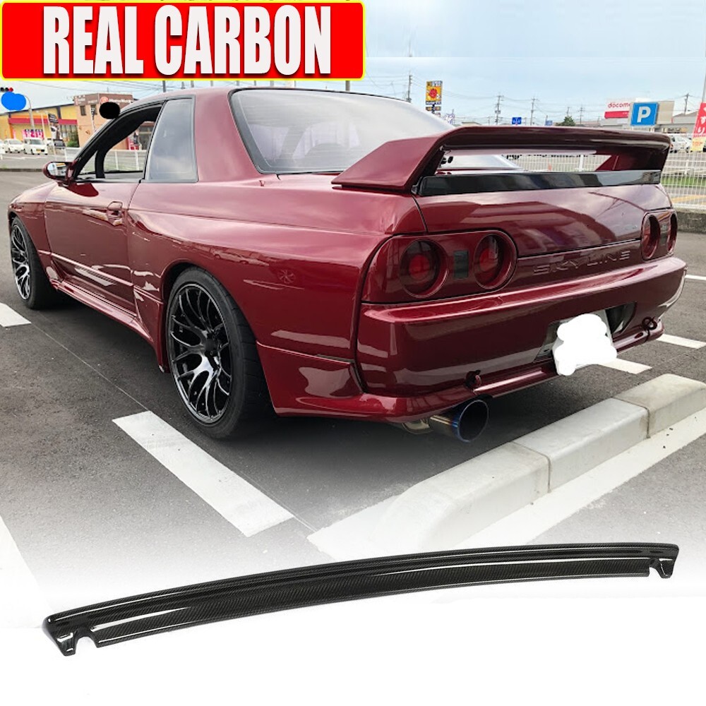 Fits Nissan Skyline R32 GTR 1989-94 REAL CARBON Rear Trunk Spoiler