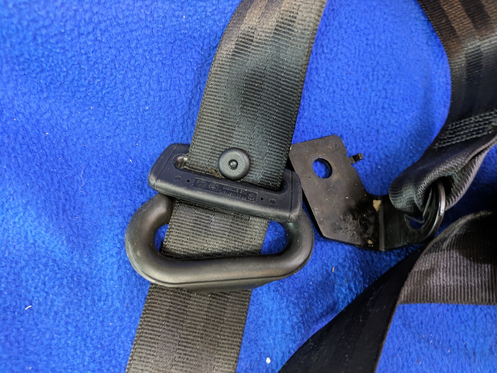 black 06-12 Bentley Continental Flying Spur Rear Left Driver Side Seat Belt OEM