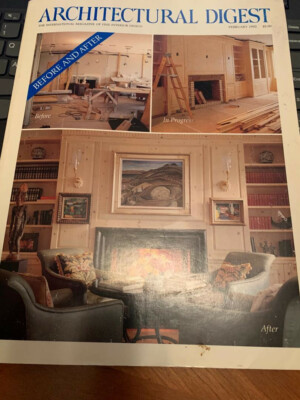 Architectural Digest Magazine Feb. 1992 '' Before and After ''