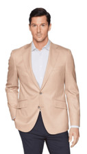 Robert Graham Tan Halden Notch Lapel Blazer Men's Size 46R US L84902