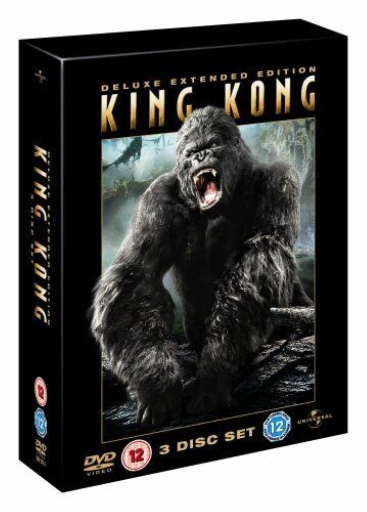 King Kong Deluxe Extended Edition 3 Disc DVD (2006) FREE SHIPPING