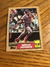 1987 Topps Wally Joyner Rookie California Angels #80 Gold All Star Rookie Cup RC