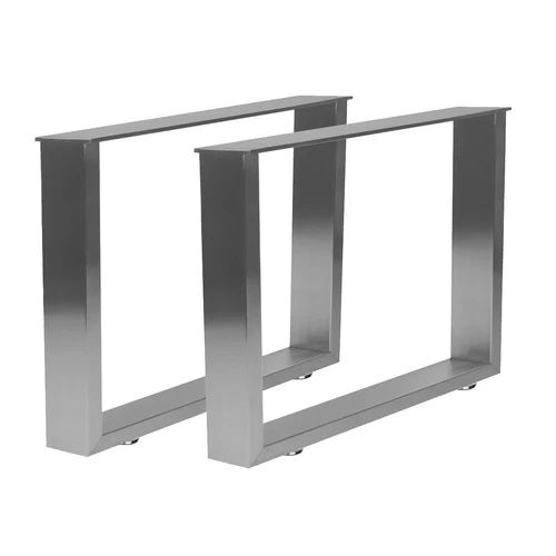 Edelstahl Tischgestell Höhe 42cm Tischuntergestell Kufengestell Couchtisch