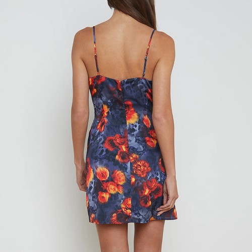 L'AGENCE Women's Retro Swing Neck Halter Dress - Picture 3 of 6