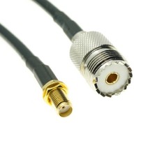 RG58 Cable SMA FEMALE to SO-239 UHF FEMALE Lot RF Coax Coaxial Jumper Pigtail