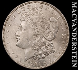 1921 Silver Morgan Dollar - Choice Gem Brilliant Unc+++  Lustrous  #L7939