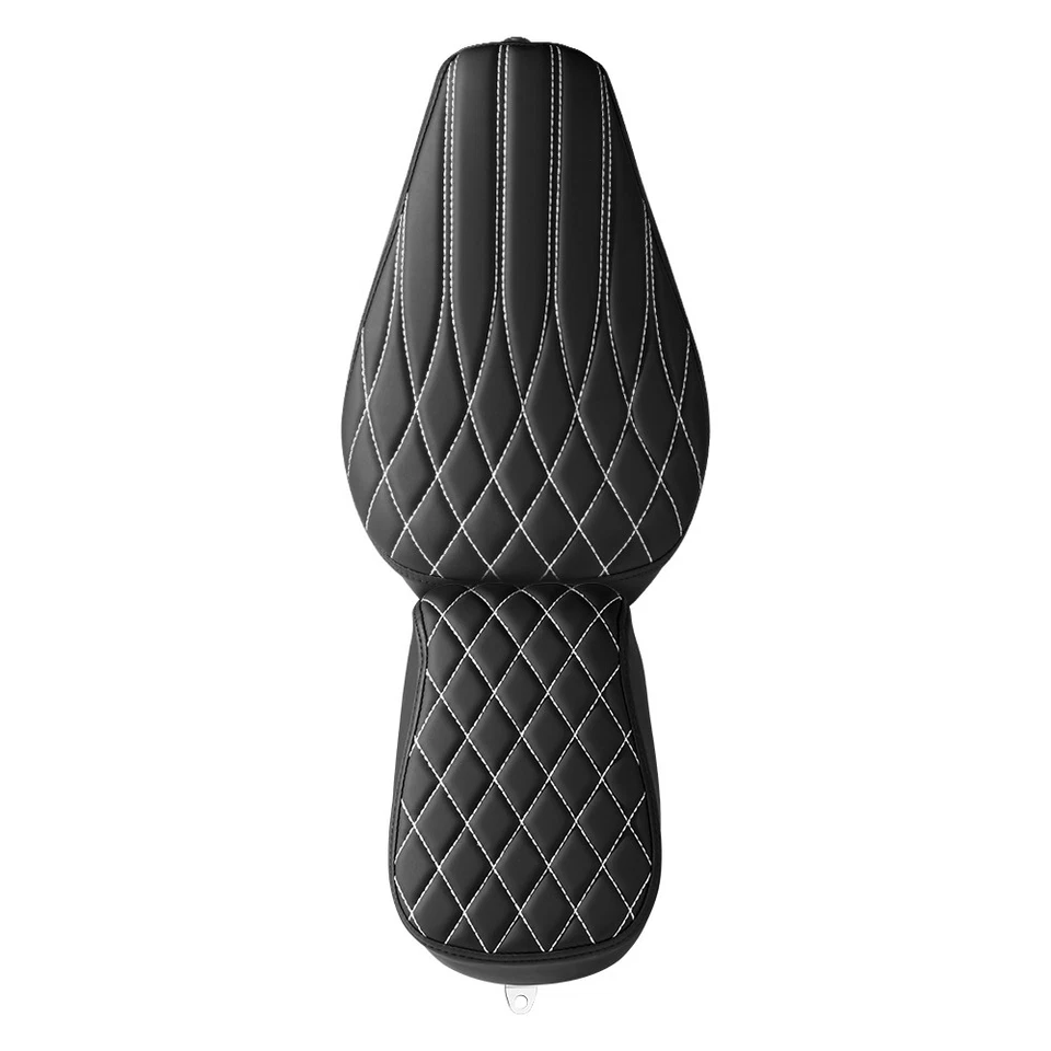 Comfortable Full Set Seat 2-Up For Harley Sportster Custom XL1200C 2010-2020 Foto 2 de 4