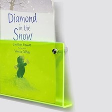 2-Pack Acrylic Magazine Holder Brochure Holder, 24" Record 24 Inch Green