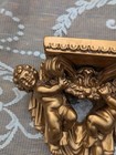 Gold-Tone Cherub Decorative Wall Shelf Bracket Collectible Home Decor Accent — photo 8