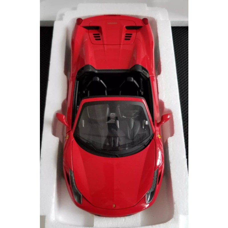 Hot Wheels Elite 1:18 Ferrari 458 Spider Red Limited Edition