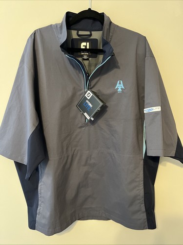 Footjoy DryJoys Hydrolite - Chaqueta impermeable para hombre (carbón/negro/pata de gallo, talla XXL), Carbón, negro