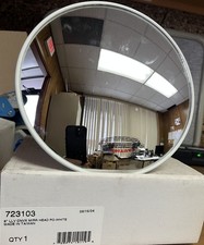 Velvac 723103 8 Diameter Convex Mirror - White Finish