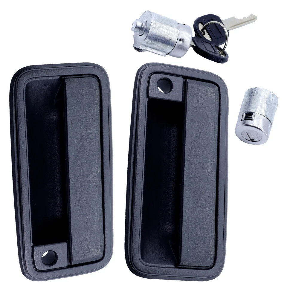 For Chevrolet GMC C3500 K3500 88-94 Front Exterior Door Handle w/ Lock Cylinder Foto 2 de 4