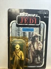 1983 Kenner Star Wars Return of the Jedi Logray Action Figure on Card 65 Back