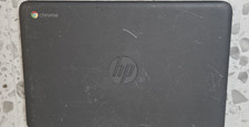 HP Chromebook- 11A G6 EE Black- TESTED- works plugged in / No Power Chord
