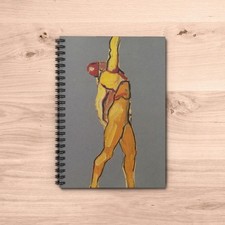Hodler 'Swerving to the Right' Art Ruled Notebook Modern Figure Drawing