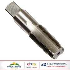 1/2" NPT Pipe Tap, Carbon Steel Tool for Cleaning and Re-threading Threads