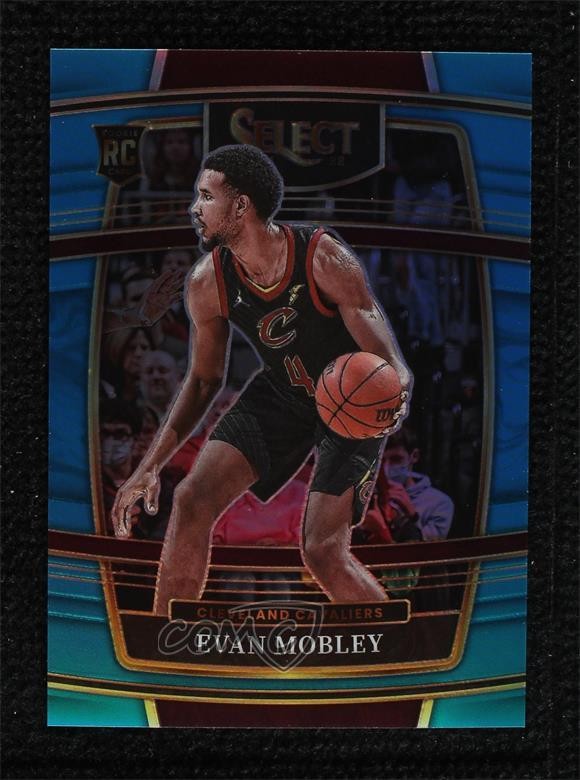 2021-22 Panini Select Concourse Light Blue Prizm 53/299 Evan Mobley #5 2ct