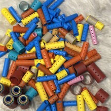 HUGE Lot 226 Pieces Hair Rollers Curlers Nesting Retro Plastic Mixed Size Clips