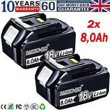 2 Pack For Makita 18V Battery 8.0AH Li-Ion BL1830 BL1850 BL1840 BL1860B LXT Tool