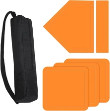 Baseball Home Plate Baseball Bases 5 Piece Kickball Set Great for Adults and Kid