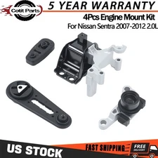 4Pc Motor & Trans Mount Kit for Nissan Sentra 2.0L 2007 2008 2009 2010 2011 2012