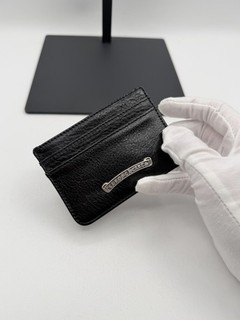 Vintage Chrome Hearts Pocket Leather Card Holder Business Card Holder